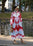 Robe Clarisse à Imprimé Rouge