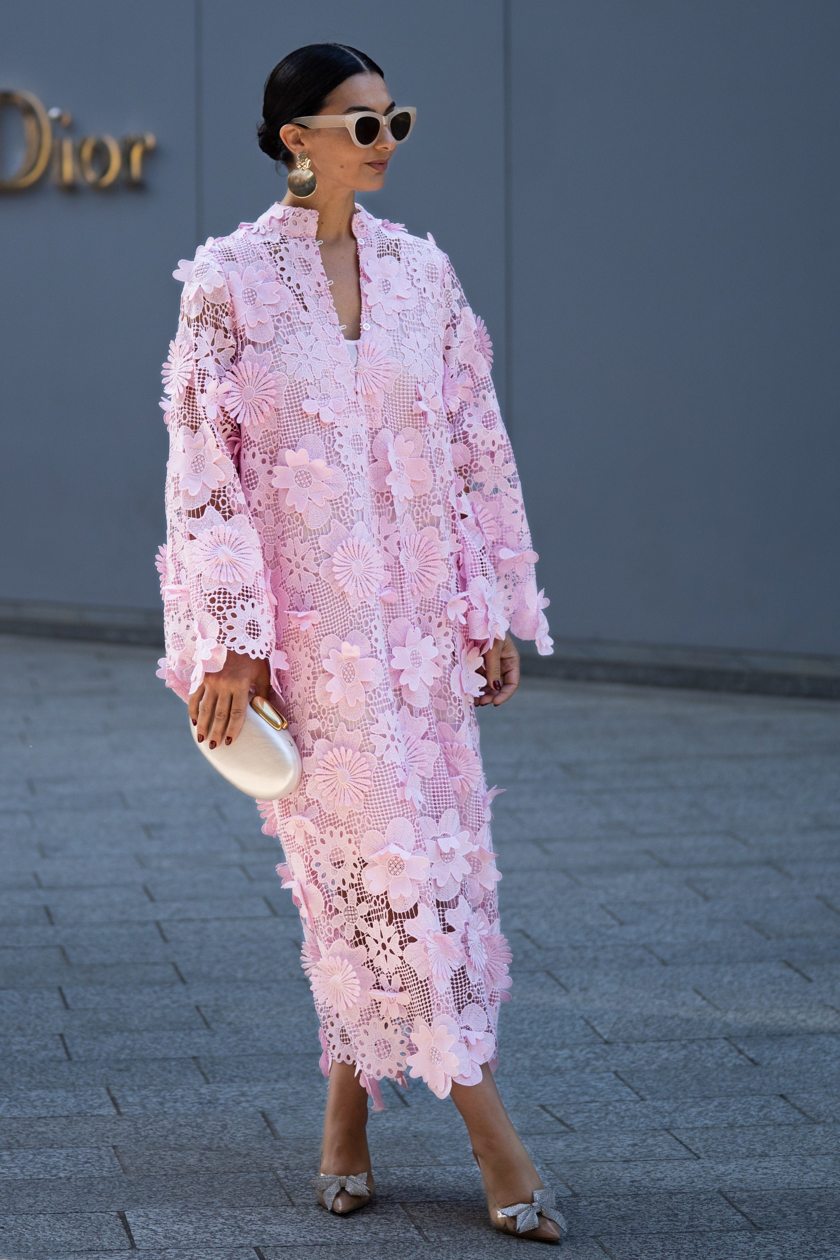 Dress Estelle Lace Pink Marielle Stokkelaar Dress Estelle Lace Pink Marielle Stokkelaar