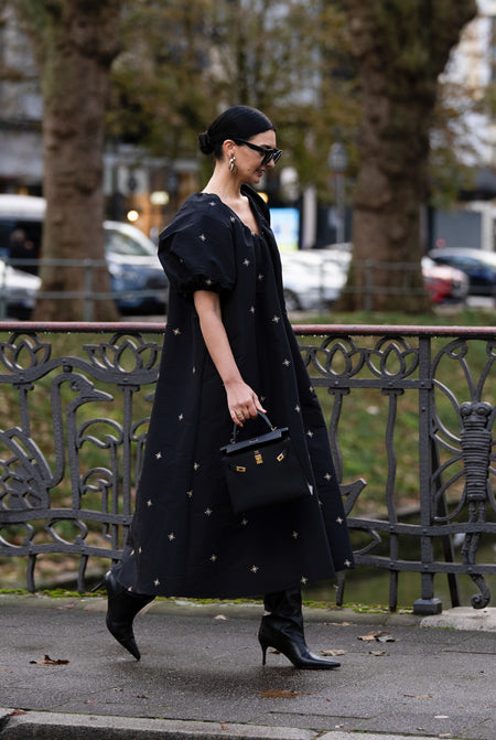 Dress Mathilda Embroidery Black
