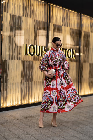 Dress Phoebe Print Red