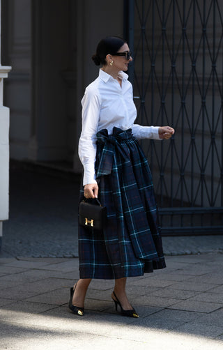 Skirt Georgina Check Navy