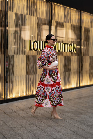 Dress Phoebe Print Red