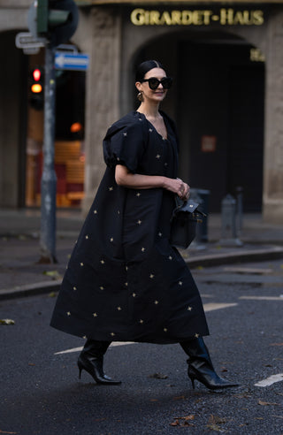 Kleid Mathilda Embroidery Black