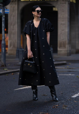 Kleid Mathilda Embroidery Black