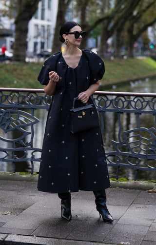 Kleid Mathilda Embroidery Black