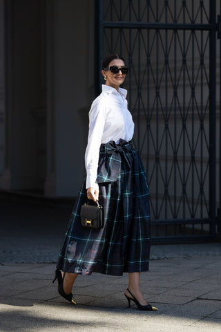 Skirt Georgina Check Navy