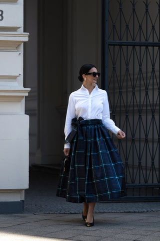 Skirt Georgina Check Navy