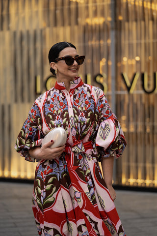 Dress Phoebe Print Red