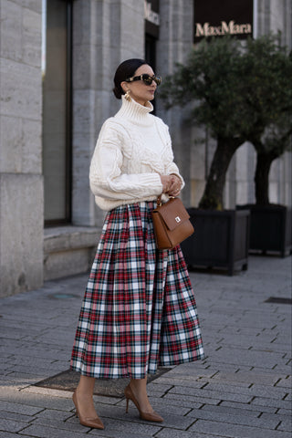 Skirt Helena Check Red
