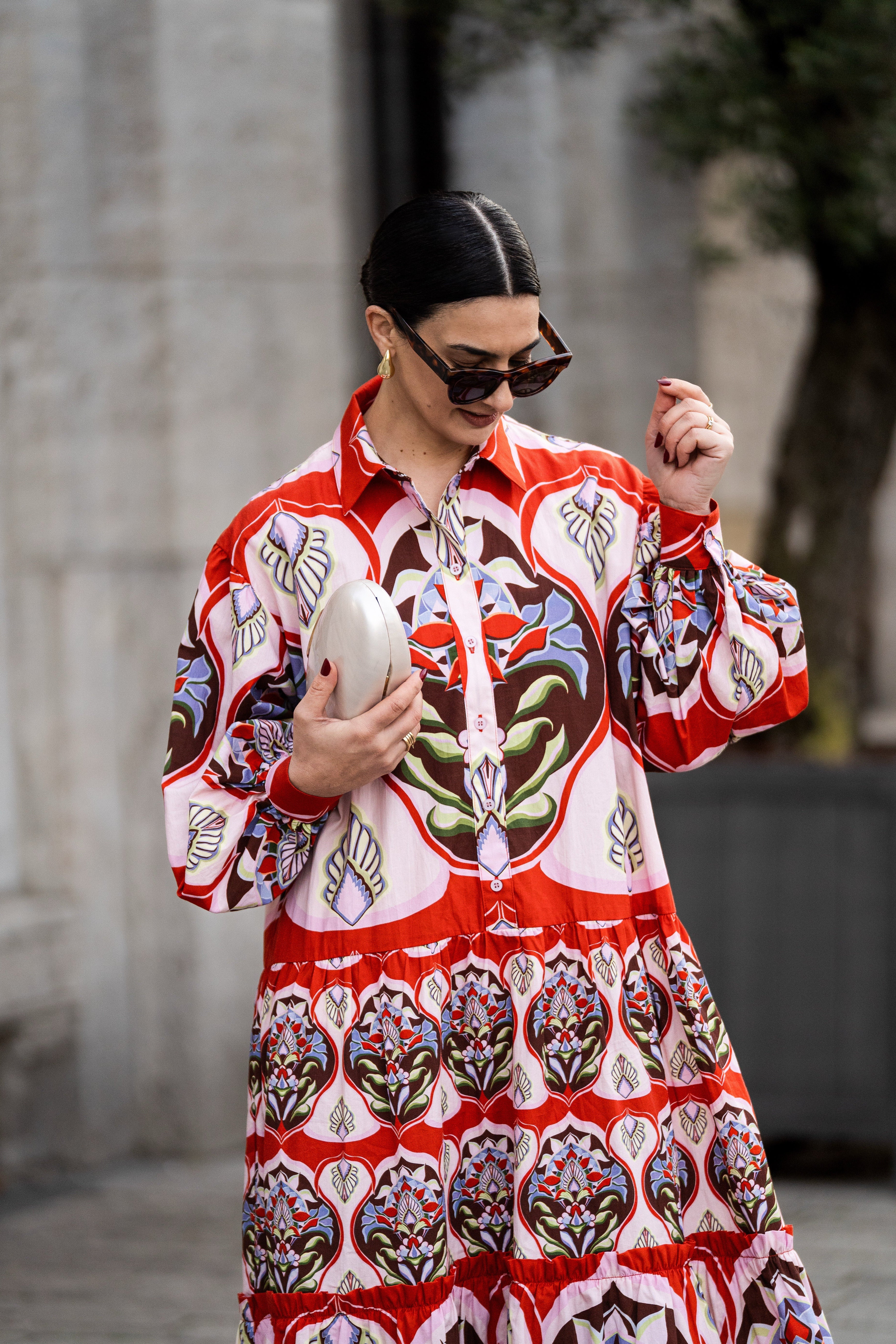 melanias dress Dress Melania Print Red – Marielle Stokkelaar