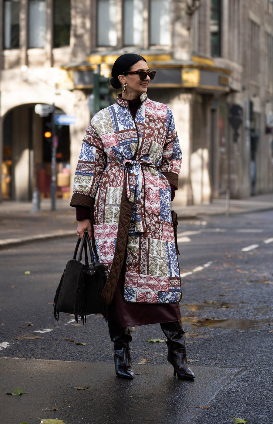 Coat Aveline Print Multicolor