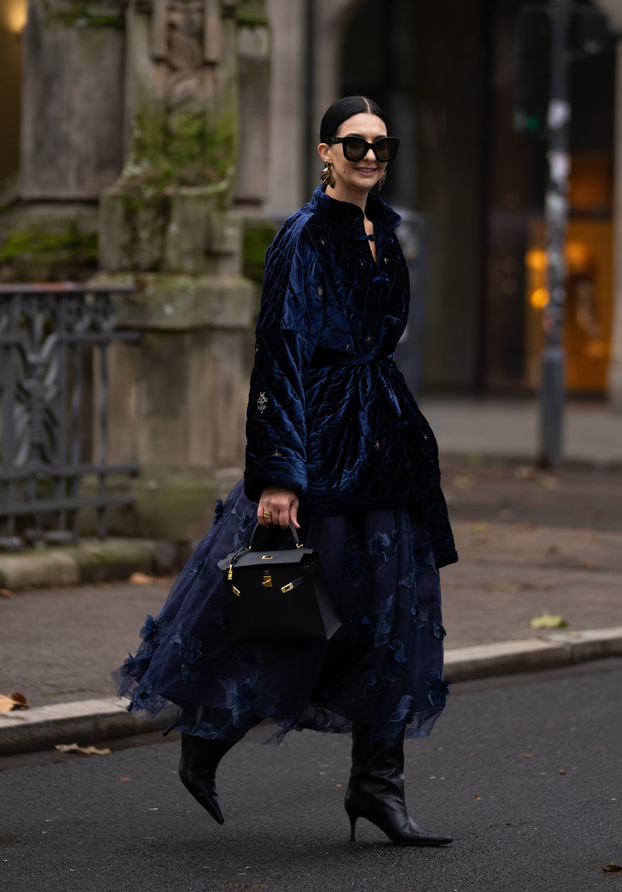 Jacket Lucienne Velvet Navy
