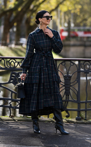 Kleid Fabienne Check Navy