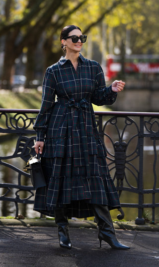 Kleid Fabienne Check Navy