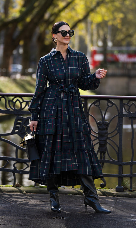 Kleid Fabienne Check Navy