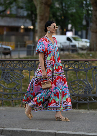 Kleid Margaux Print Rot