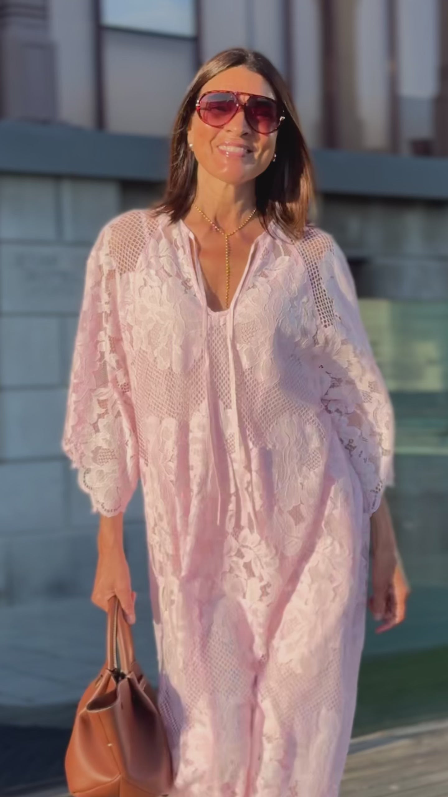 Dress Ophelia Lace Pink – Marielle Stokkelaar