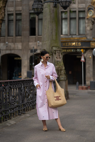 Dress Vittoria Embroidery Pink
