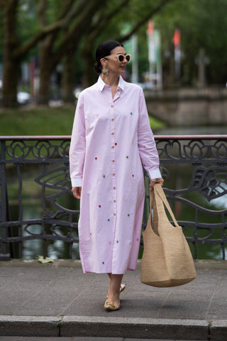 Dress Vittoria Embroidery Pink
