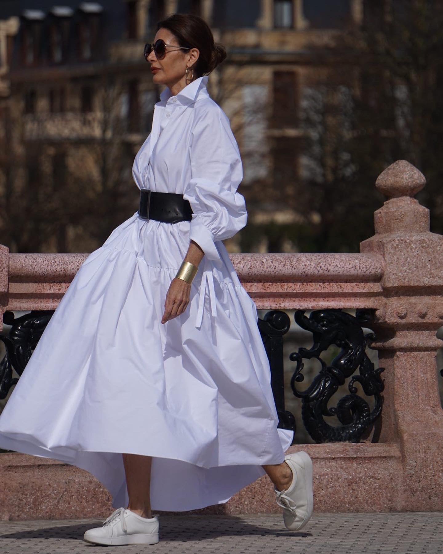 Robe Charlotte blanche Coton Egyptien – Marielle Stokkelaar