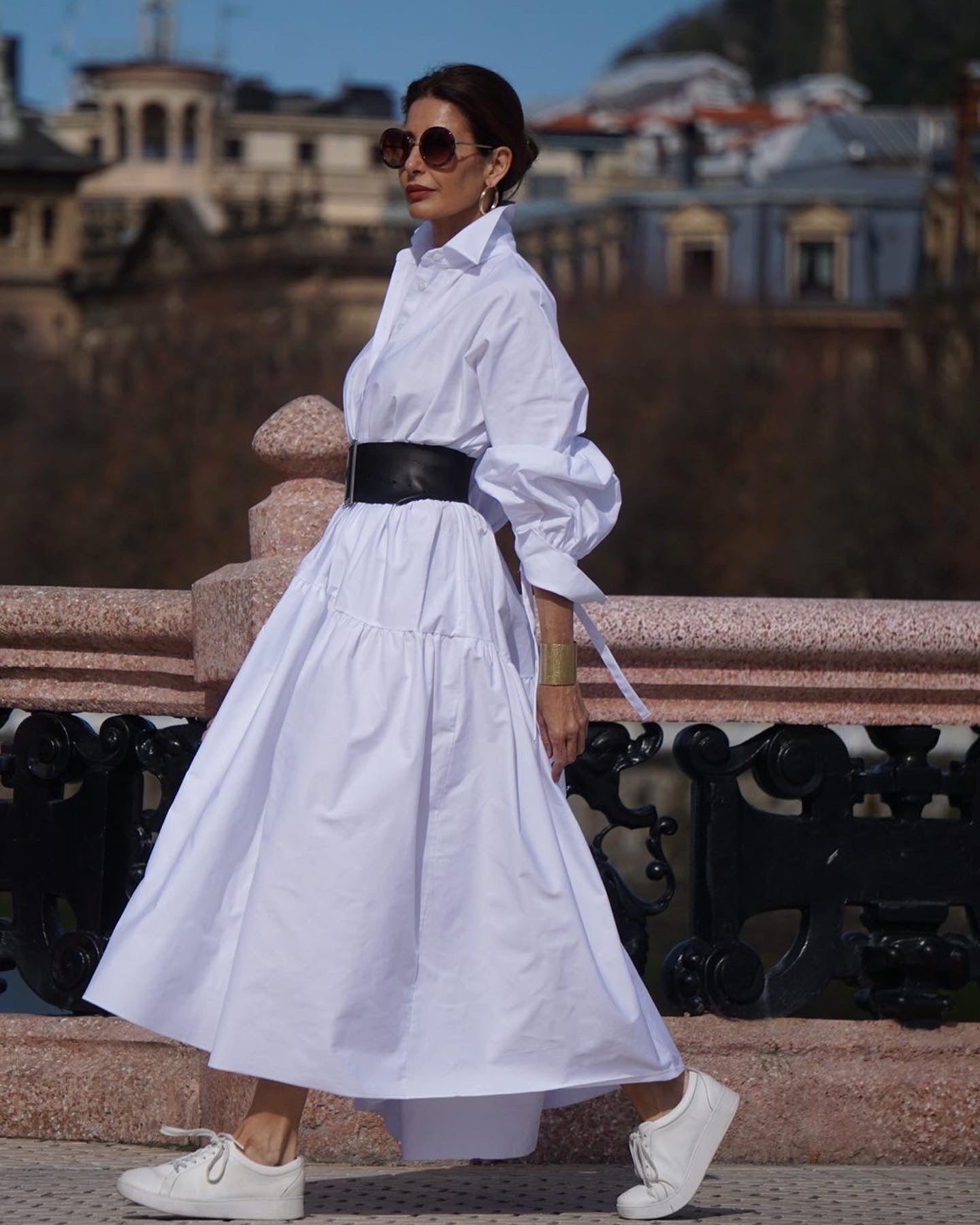 Dress Charlotte White 100% Egyptian Cotton