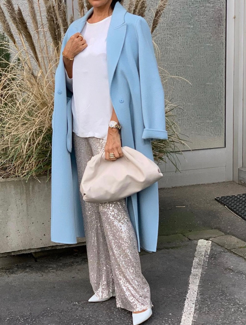 Sequins pants silver – Marielle Stokkelaar