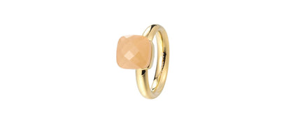 Ring salmon stone matt