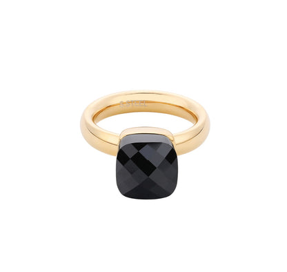 Ring black stone