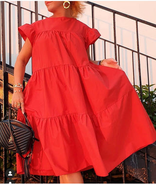 Kleid Caro Rot